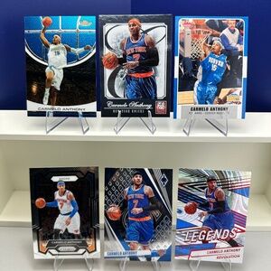 Carmelo Anthony 6 card lot (Knicks, Nuggets)